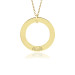 One Name Vermeil WEE Loop Mommy Necklace Personalized Jewelry