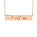 Rose Handwriting POSH Bar Necklace