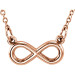 Rose tiny POSH Infinity Necklace