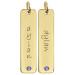 Vermeil Birthstone Tall Tag pendant